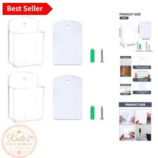 Convenient Self-Adhesive Wall-Mount Remote Holder - Ideal for Organized Spaces