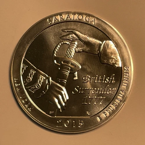 2015 Saratoga NP ATB 5 oz .999 Fine Silver Coin, in Capsule