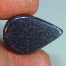 9.30 Cts_Great_100 % Natural Untreated Multi-Color Play Australian Black Opal