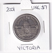 AUSTRALIAN: 2001 20 CENT FEDERATION VICTORIA UNC COIN #5969