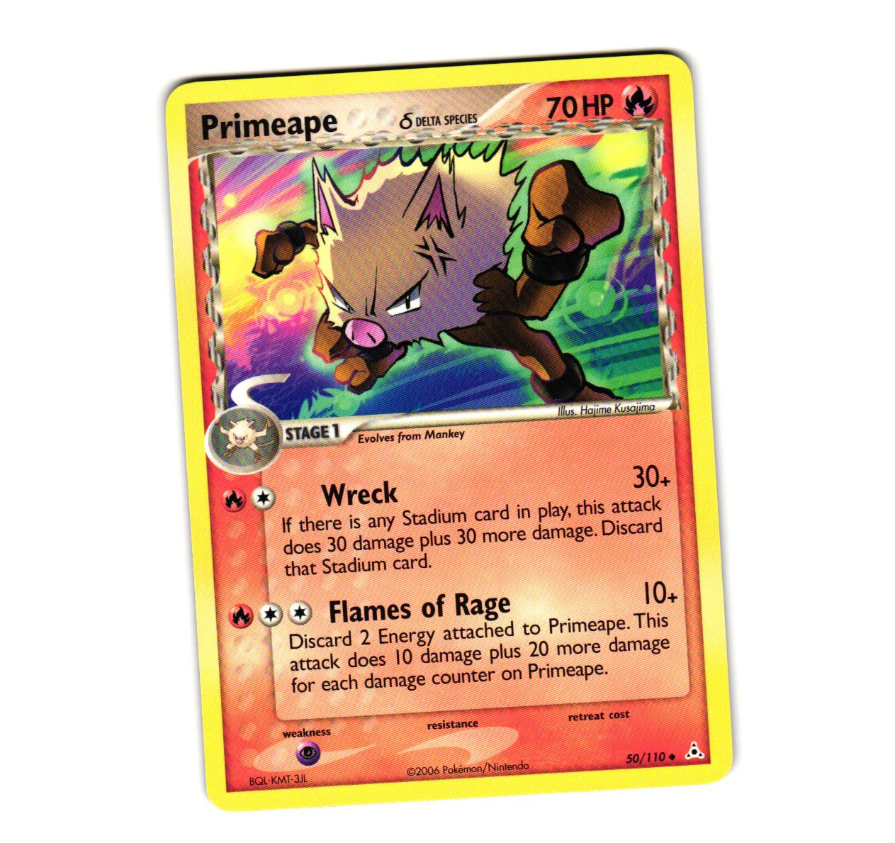 Pokemon Primeape (Delta Species) 50/110 Holon Phantoms Uncommon NM