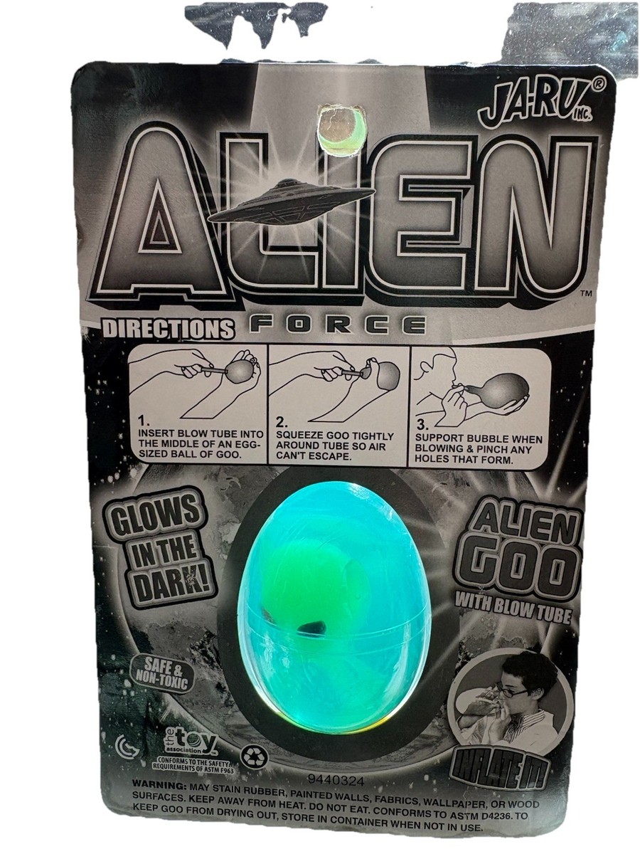 Alien Force • AlienGOO • • JA-RU Green •ET glows in dark #5426 for