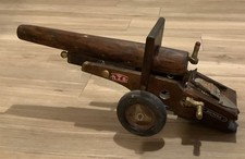 Giocattolo Vintage Grande Cannone In Legno 55 Cm