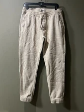 Taylor Stitch Apres Pant Mens Med Jogger Textured Organic Cotton Sashiko 32x28