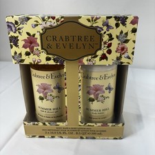 Crabtree Evelyn Summer Hill Gift Set Shower Gel Body Lotion 16.9 Fl Oz