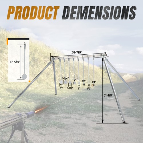 Gun Target Stand Shooting Target Rimfire 22 Airgun Rifle Gun Targets | eBay