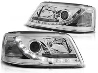 LED Tagfahrlicht Scheinwerfer Set FüR VW T5 04.2003-08.2009 Chrom
