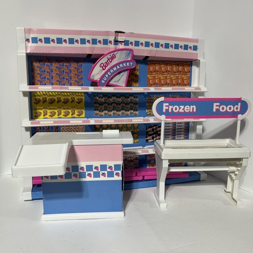 Barbie Vintage Supermarché Mattel 1995 - Jeu "So Much To Do" Quasi Complet Avec Accessoires