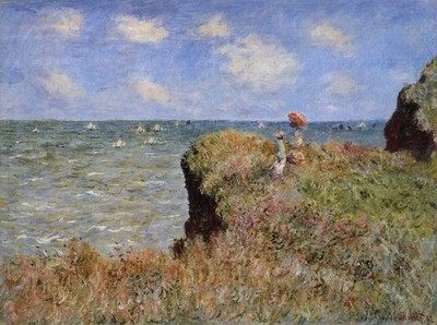 034 Claude Monet - Cliff Walk at Pourville 1882 - Giclée Fine Art Print