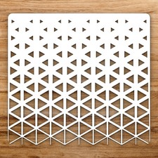 Geometric Trian Large Reusable Wall Stencil For Painting DIY Home Decor Template