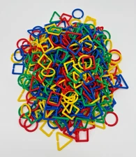 Eureka Linking Shapes 361 Pieces! Learning Set 1” Pieces Circle Square Triangles