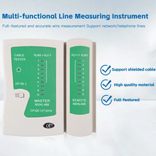 1pc Green RJ45 RJ11 Network Cable Tester LAN Tool for Cat5 Cat6 Cat7 - NEW