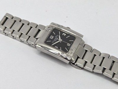 Christian Dior Riva Damen Diamant Schweizer Uhr. Stahl. D98-100.  ETA Quarz