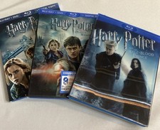HARRY POTTER 6-8 Blu Ray. Lot of 3 movies