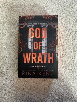 God of Wrath by Rina Kent - signed book plate Deluxe edition with sprayed edges