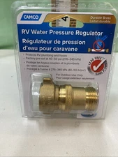 CAMCO 40051 RV WATER PRESSURE REGULATOR LEAD FREE 40-50 PSI