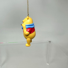 Disney Winnie The Pooh Christmas Ornament Figure Scarf Snuggle Bear 3"
