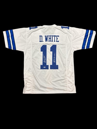 DANNY WHITE SIGNED AUTO CUSTOM JERSEY DALLAS COWBOYS w/ PSA CERT - Picture 1 of 6