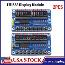 2PCS 8-Bit LED Digital Tube 8 KeyS TM1638 Display module for AVR Arduino ARM