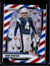 2024 Panini Prizm #199 Adam Vinatieri Red White and Blue