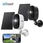 2K ieGeek Solar Überwachungskamera Aussen Akku Kabellose mit 2.4GHZ 2-Wege-Audio