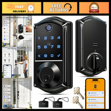 Fingerprint Smart Door Lock - Keyless Entry, App Control, Touchscreen, Auto Lock