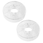  2 leere Filamentspulen für 3D-Drucker – Leere Kunststoffspule für