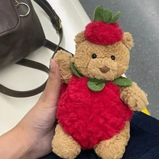 Bartholomew Bear Strawberry Soft Stuffed Toy animal Birthday Gift for Kids Doll