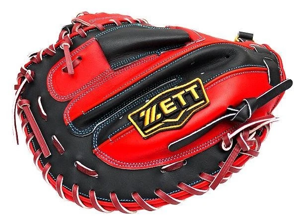 Guante receptor ZETT Pro Model Elite 33 pulgadas - rojo/negro Foto 3 de 4