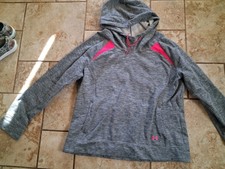Under Armour Ladies Hoodie. L. Gray white Heather W/ Orange.. Cold Gear, Loose