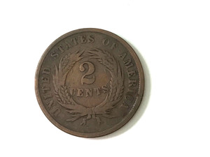 1864 2 Cent Piece, Historical