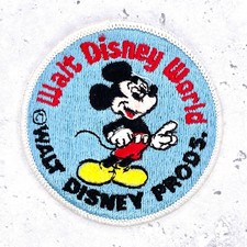 Vintage Walt Disney World Patch   Mickey Mouse Florida Souvenir   Iron-On