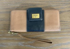 Vintage Fossil Leather Bifold Women's Wallet