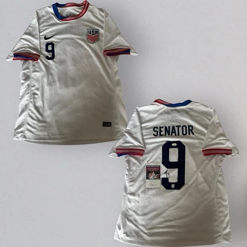 Ally Senator Signed USWNT Jersey Home Autographed USA Womens Soccer JSA