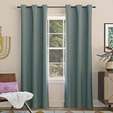 Sun Zero Lichtenberg blackout grommet curtain...