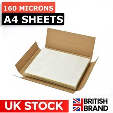 A4 LAMINATING POUCHES GLOSS LAMINATOR LAMINATE SHEETS SLEEVES 160 MICRONS