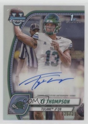 2024 Bowman U Chrome Prospect Refractor 25/299 Ty Thompson #PA-TTH Auto 1mc9