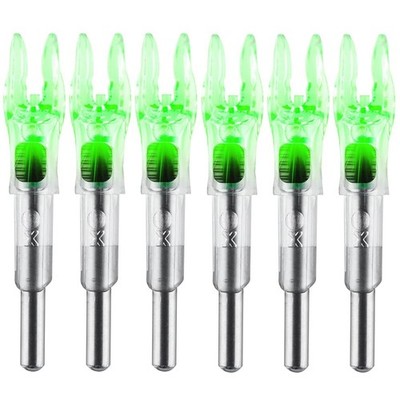 KEAUP 6PCS X Lighted Nocks for Arrows with 204 233 244 246 Inside Diameter with
