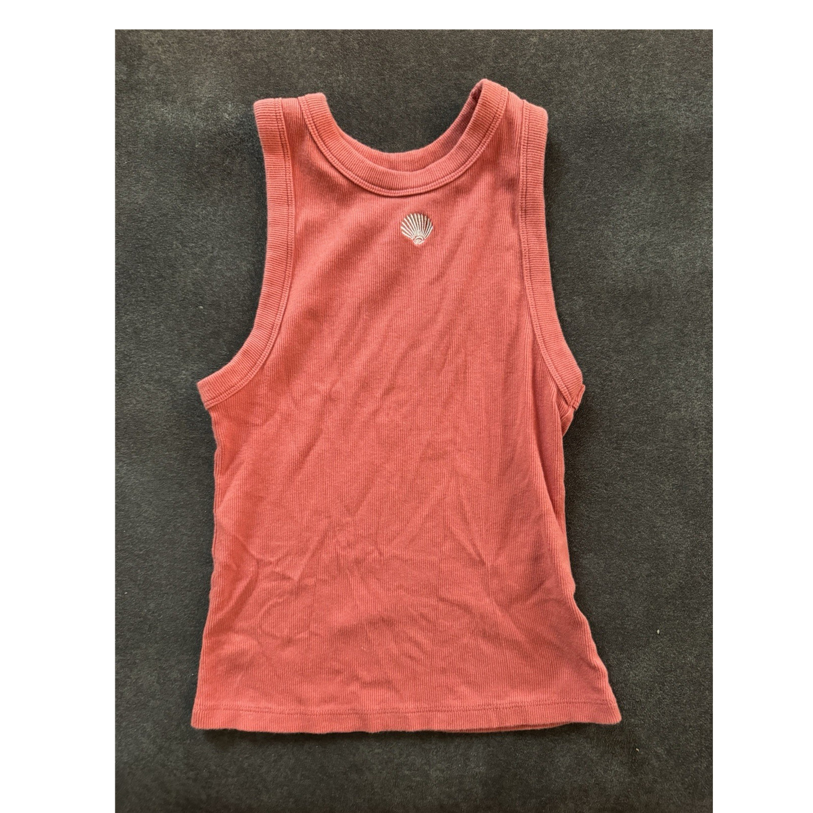 A New Day Pink Ribbed Sleeveless Tank S