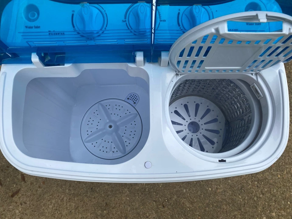 ✅ Erivess HA101W Compact Portable Washer Twin Tub 20lb Laundry Machine Tested - Image 2 of 4
