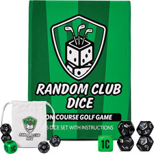 Random Club Dice On-Course Golf Dice Game   Fun Golf Dice Games Challenge for Go