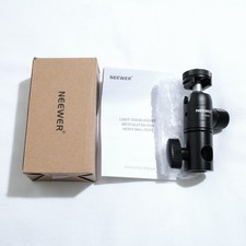 NEEWER Light Stand Mount Adapter Mini Ball Head Reversible Cold Shoe 1/4" Screw