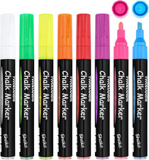 Liquid Chalk Markers 8-Colors Erase Markers for Blackboard,Chalkboard,Wet Erase