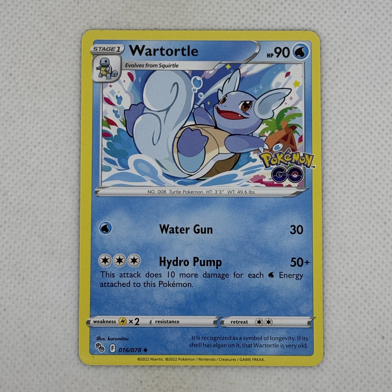 Pokemon TCG | Wartortle 16/78 Uncommon | Pokemon Go!