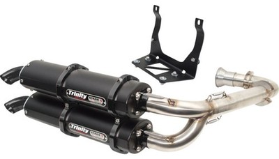 Trinity Racing TR-4161D-C2 Stage 5 Dual Auspuffanlage Edelstahl - Gebürstet
