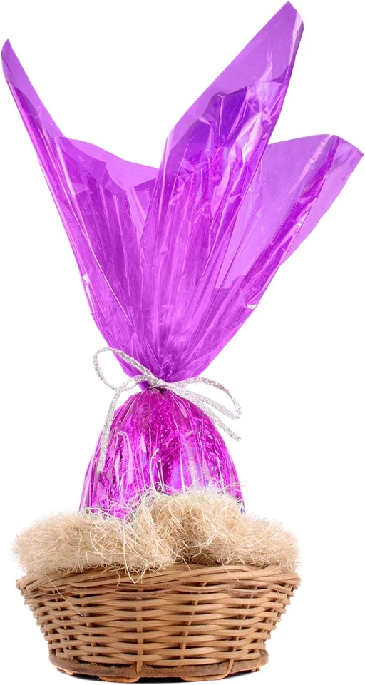 Rollo celofan morado translúcido 16 pulg x 100 pies para regalos y manualidades - Image 4 of 4