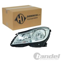 Diederichs Halogen Scheinwerfer LWR Chrom Links FüR Mercedes C-KLASSE | 1672181