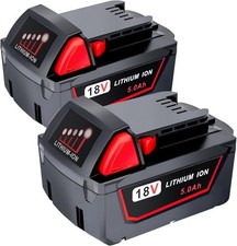 5.0Ah Replacement Battery for Milwaukee 18V Battery Compatible with Milwaukee...