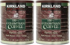 100% Colombian Filter Coffee, Kirkland Signature , 1.362kg (Pack of 2)  33.81 per kilo