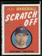2019 Topps Heritage #4 Justin Smoak 1970 Scratch-Offs - Unscratched *Read